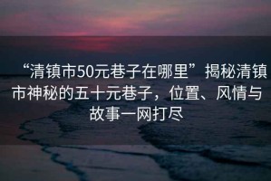 “清鎮(zhèn)市50元巷子在哪里”揭秘清鎮(zhèn)市神秘的五十元巷子，位置、風(fēng)情與故事一網(wǎng)打盡