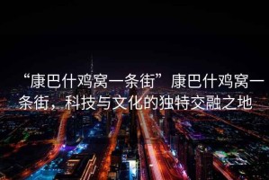 “康巴什雞窩一條街”康巴什雞窩一條街，科技與文化的獨特交融之地