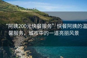 “阿姨200元快餐服務(wù)”快餐阿姨的溫馨服務(wù)，城市中的一道亮麗風(fēng)景