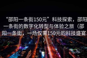 “邵陽一條街150元”科技探索，邵陽一條街的數(shù)字化轉(zhuǎn)型與體驗之旅（邵陽一條街，一場僅需150元的科技盛宴）