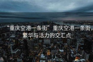 “重慶空港一條街”重慶空港一條街，繁華與活力的交匯點