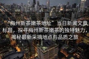 “梅州新茶嫩茶地址”當(dāng)日新聞文章標(biāo)題，探尋梅州新茶嫩茶的獨特魅力，揭秘最新采摘地點與品質(zhì)之旅