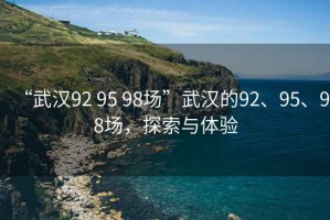 “武漢92 95 98場”武漢的92、95、98場，探索與體驗