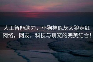 人工智能助力，小狗神似灰太狼走紅網(wǎng)絡(luò)，網(wǎng)友，科技與萌寵的完美結(jié)合！
