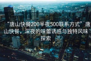 “唐山快餐200半夜500聯(lián)系方式”唐山快餐，深夜的味蕾誘惑與獨(dú)特風(fēng)味探索