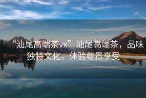 “汕尾高端茶vx”汕尾高端茶，品味獨(dú)特文化，體驗(yàn)尊貴享受