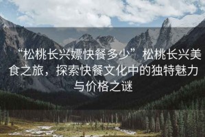 “松桃長興嫖快餐多少”松桃長興美食之旅，探索快餐文化中的獨特魅力與價格之謎