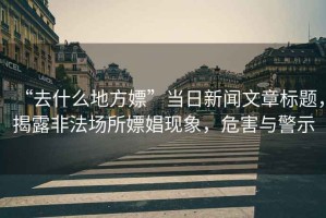 “去什么地方嫖”當(dāng)日新聞文章標題，揭露非法場所嫖娼現(xiàn)象，危害與警示