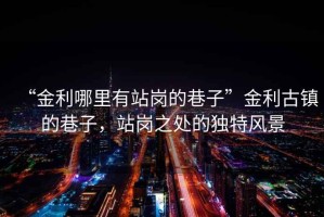 “金利哪里有站崗的巷子”金利古鎮(zhèn)的巷子，站崗之處的獨(dú)特風(fēng)景
