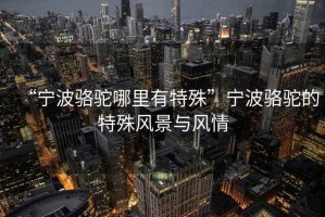 “寧波駱駝哪里有特殊”寧波駱駝的特殊風景與風情