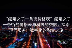 “醴陵女子一條街價格表”醴陵女子一條街的價格表與科技的交融，探索現(xiàn)代服務與數(shù)字化的融合之旅