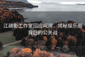 江疏影工作室回應(yīng)呵呵，揭秘娛樂(lè)圈背后的公關(guān)戰(zhàn)