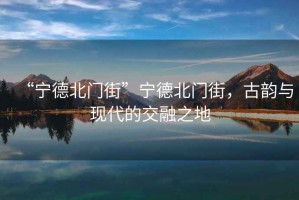 “寧德北門街”寧德北門街，古韻與現(xiàn)代的交融之地