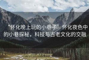 “懷化晚上玩的小巷子”懷化夜色中的小巷探秘，科技與古老文化的交融