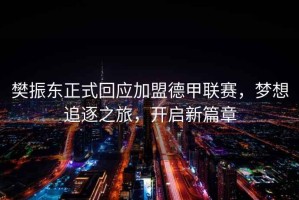 樊振東正式回應加盟德甲聯(lián)賽，夢想追逐之旅，開啟新篇章