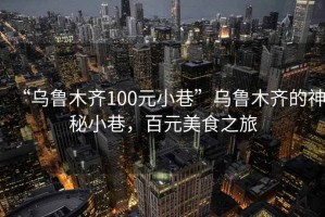 “烏魯木齊100元小巷”烏魯木齊的神秘小巷，百元美食之旅