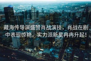 藏海傳導(dǎo)演盛贊肖戰(zhàn)演技，肖戰(zhàn)在劇中表現(xiàn)驚艷，實(shí)力派新星冉冉升起！