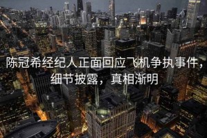 陳冠希經(jīng)紀(jì)人正面回應(yīng)飛機(jī)爭(zhēng)執(zhí)事件，細(xì)節(jié)披露，真相漸明