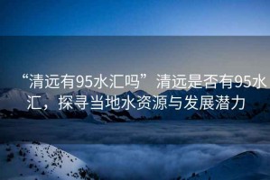 “清遠(yuǎn)有95水匯嗎”清遠(yuǎn)是否有95水匯，探尋當(dāng)?shù)厮Y源與發(fā)展?jié)摿? title=