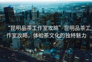 “昆明品茶工作室攻略”昆明品茶工作室攻略，體驗(yàn)茶文化的獨(dú)特魅力