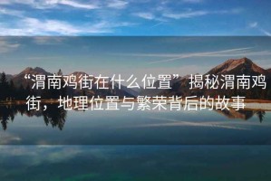 “渭南雞街在什么位置”揭秘渭南雞街，地理位置與繁榮背后的故事