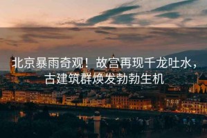 北京暴雨奇觀！故宮再現(xiàn)千龍吐水，古建筑群煥發(fā)勃勃生機
