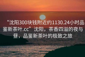 “沈陽300塊錢附近約1130.24小時品鑒新茶葉.cc”沈陽，茶香四溢的夜與晝，品鑒新茶葉的極致之旅