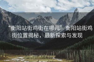 “衡陽(yáng)站街雞街在哪兒”衡陽(yáng)站街雞街位置揭秘，最新探索與發(fā)現(xiàn)