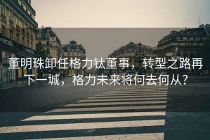 董明珠卸任格力鈦董事，轉(zhuǎn)型之路再下一城，格力未來(lái)將何去何從？