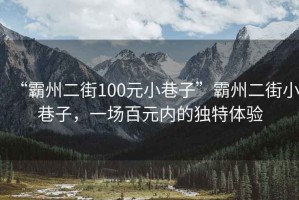 “霸州二街100元小巷子”霸州二街小巷子，一場百元內(nèi)的獨特體驗