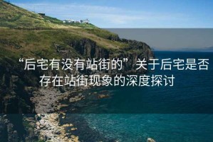“后宅有沒有站街的”關于后宅是否存在站街現(xiàn)象的深度探討