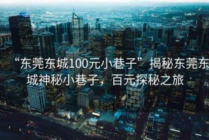 “東莞東城100元小巷子”揭秘東莞東城神秘小巷子，百元探秘之旅