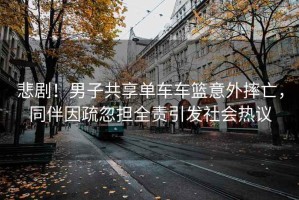 悲劇！男子共享單車車籃意外摔亡，同伴因疏忽擔(dān)全責(zé)引發(fā)社會熱議