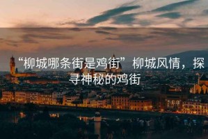 “柳城哪條街是雞街”柳城風(fēng)情，探尋神秘的雞街