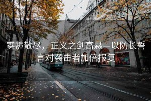 霧霾散盡，正義之劍高懸—以防長誓言對襲擊者加倍報復(fù)
