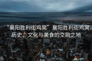 “襄陽勝利街雞窩”襄陽勝利街雞窩，歷史、文化與美食的交融之地
