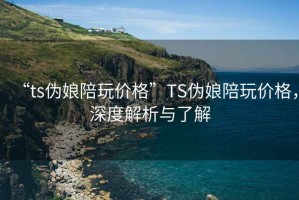 “ts偽娘陪玩價格”TS偽娘陪玩價格，深度解析與了解