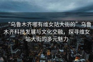 “烏魯木齊哪有維女站大街的”烏魯木齊科技發(fā)展與文化交融，探尋維女站大街的多元魅力