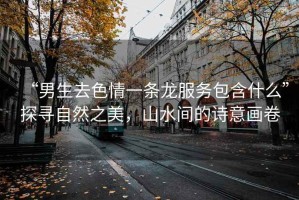“男生去色情一條龍服務包含什么”探尋自然之美，山水間的詩意畫卷