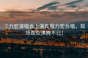 王力宏演唱會上演真假力宏合唱，現(xiàn)場觀眾沸騰不已！