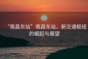“南昌東站”南昌東站，新交通樞紐的崛起與展望