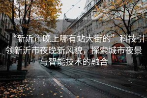 “新沂市晚上哪有站大街的”科技引領(lǐng)新沂市夜晚新風(fēng)貌，探索城市夜景與智能技術(shù)的融合
