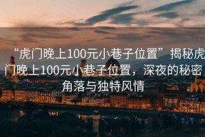 “虎門晚上100元小巷子位置”揭秘虎門晚上100元小巷子位置，深夜的秘密角落與獨特風情