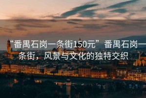 “番禺石崗一條街150元”番禺石崗一條街，風(fēng)景與文化的獨(dú)特交織