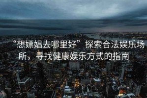 “想嫖娼去哪里好”探索合法娛樂場所，尋找健康娛樂方式的指南