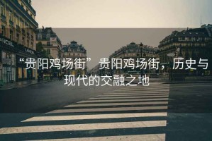 “貴陽雞場街”貴陽雞場街，歷史與現(xiàn)代的交融之地