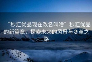 “秒?yún)R優(yōu)品現(xiàn)在改名叫啥”秒?yún)R優(yōu)品的新篇章，探索未來(lái)的風(fēng)景與變革之路