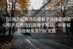 “公明天虹商場后面巷子具體是哪里”公明天虹商場后面巷子揭秘，探索城市隱秘角落的新發(fā)現(xiàn)
