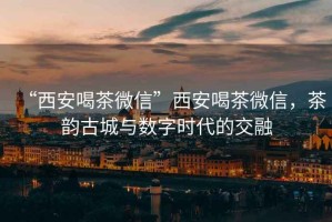 “西安喝茶微信”西安喝茶微信，茶韻古城與數(shù)字時代的交融