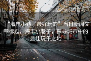 “海豐小巷子最好玩的”當(dāng)日新聞文章標(biāo)題，海豐小巷子，探尋城市中的最佳玩樂之地